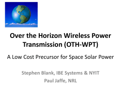 Over the Horizon Wireless Power Transmission (OTH-WPT)