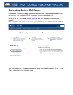How do I get a Business BCeID?