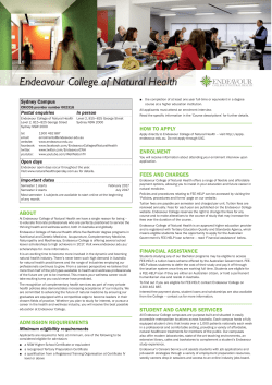 Endeavour College of Natural Health