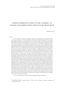 11 Zeder.indd - Smithsonian Institution