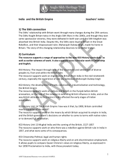 India and the British Empire teachers notes SAMPLE