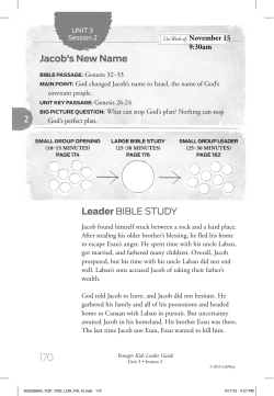 Leader BIBLE STUDY Jacob`s New Name
