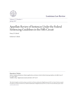 Appellate Review of Sentences Under the Federal Sentencing