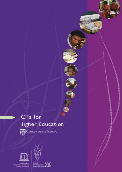ICTs for higher education: background paper from the
