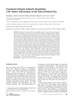 Functional integrin subunits regulating cell