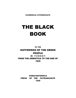 THE BLACK BOOK - Greek Genocide Resource Center