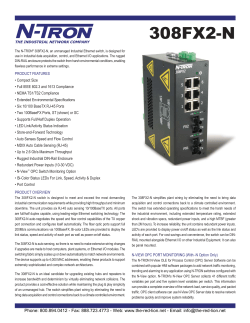 N-Tron 308FX2-N 8 Port Ethernet Switch (6 10/100BaseTX, 2