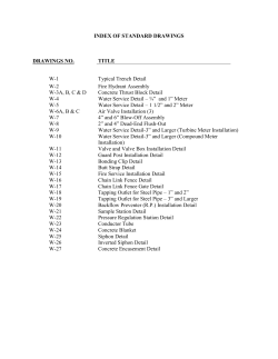 District Drawings - West Valley Water District
