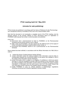2010-05 PTAC Minutes