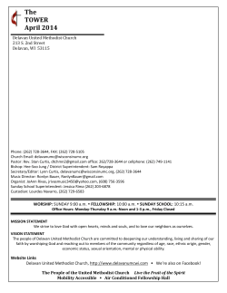 The TOWER April 2014 - Delavan United Methodist Church