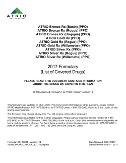 Formulary - Atrio Health Plans
