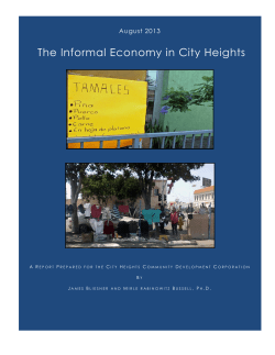 The Informal Economy in City Heights