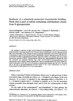 Synthesis of a selectively protected trisaccharide building block that