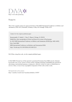 Model-free robot manipulation of doors and drawers by means of