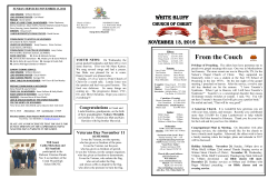 From the Couch - White Bluff Church of Christ