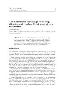 Two-dimensional short-range interacting attractive and repulsive