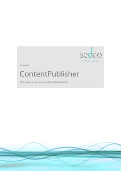 Content Management in Signage