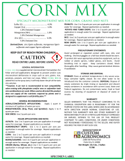Corn Mix - Custom Agronomics