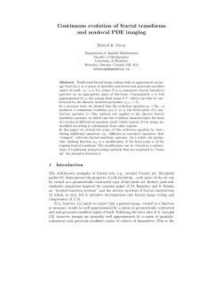 Continuous evolution of fractal transforms and nonlocal PDE imaging