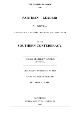 partisan leader: southern confederacy.
