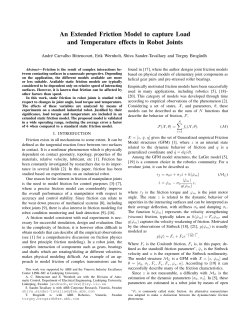 An Extended Friction Model to capture Load and - ISY