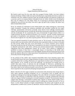 Ethical Calculus - University of Wisconsin&ndash;Madison