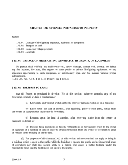 Offenses Pertaining to Property
