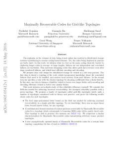 Maximally Recoverable Codes for Grid