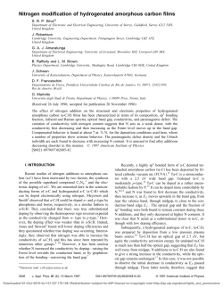 Nitrogen modification of hydrogenated amorphous carbon films