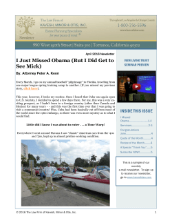 I Just Missed Obama (But I Did Get to See Mick)