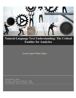 Natural-Language Text Understanding: The Critical