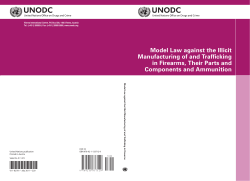 Model Law against the Illicit Manufacturing of and Trafficking in