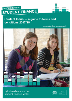 Student Loans: A guide to terms and conditions 2017/18