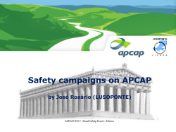 Safety campaigns on APCAP