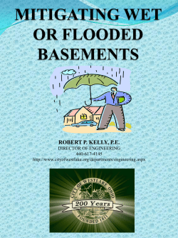 Mitigating Wet of Flooded Basement Brochure