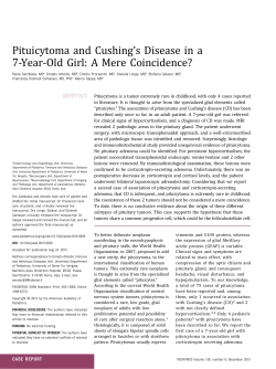 Pituicytoma and Cushing`s Disease in a 7-Year