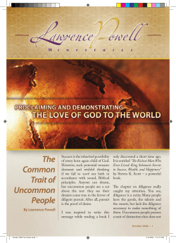 The Common Trait of Uncommon People