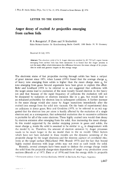 Auger decay of excited Ar projectiles emerging from carbon foils