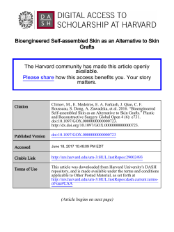 Bioengineered Self-assembled Skin as an Alternative to Skin Grafts
