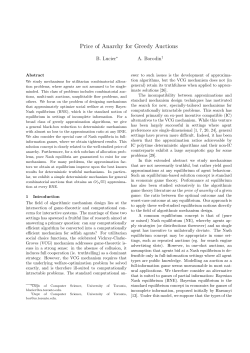 Price of Anarchy for Greedy Auctions