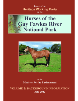 Guy Fawkes River National Park - horses report Vol 2 (PDF 355 KB)