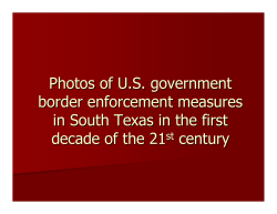 Photographs of border enforcement infrastructure