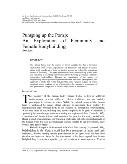 Pumping up the Pomp - vis-à-vis: Explorations in Anthropology