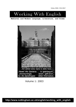 No Laughing Matter - University of Nottingham