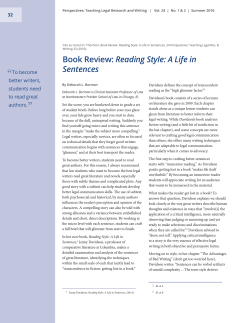 Book Review: Reading Style: A Life in Sentences