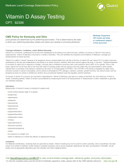 Vitamin D Assay Testing