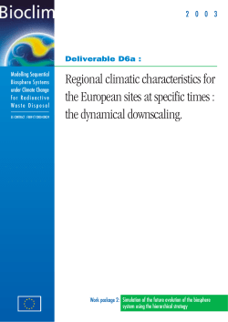 the dynamical downscaling (D6a)