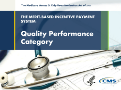 Quality Performance Category