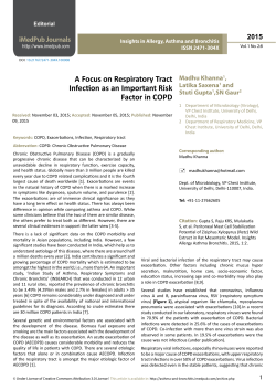 A Focus on Respiratory Tract Infection as an Important Risk Factor in