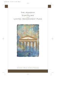 on and - Academy On Capitalism and Limited Government Foundation